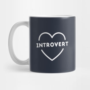 Funny introvert heart t-shirt Mug